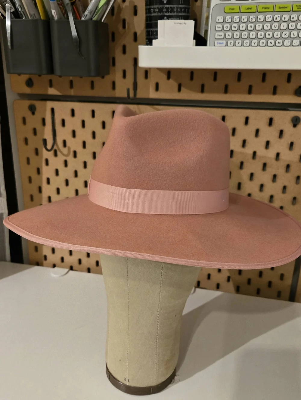 Lack Of Color Pink wool Rancher Hat Womens S/55cm/21.75